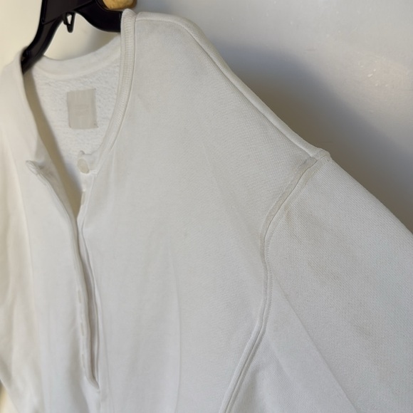 CITIZENS OF HUMANITY LOULOU FLEECE ROMPER One Piece CASSIA White Womens Small - Picture 16 of 16